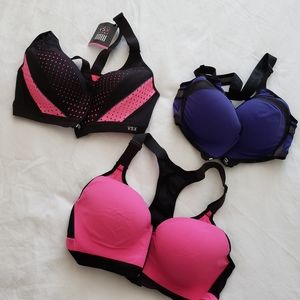 3 Victoria's Secret High Impact Sports Bras
